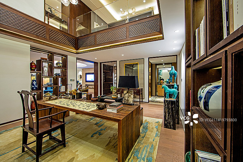 样板间书房图片素材