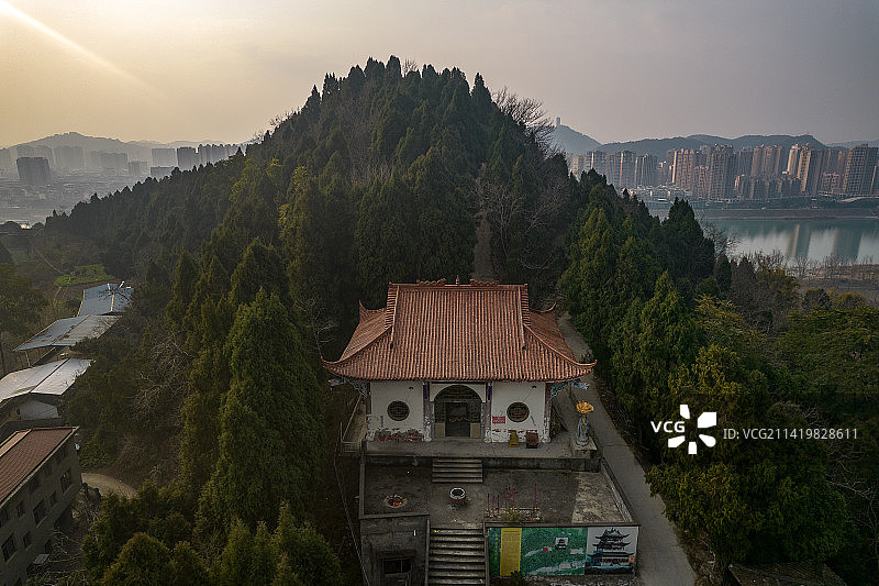 中国四川省遂宁市射洪市金蟾寺图片素材