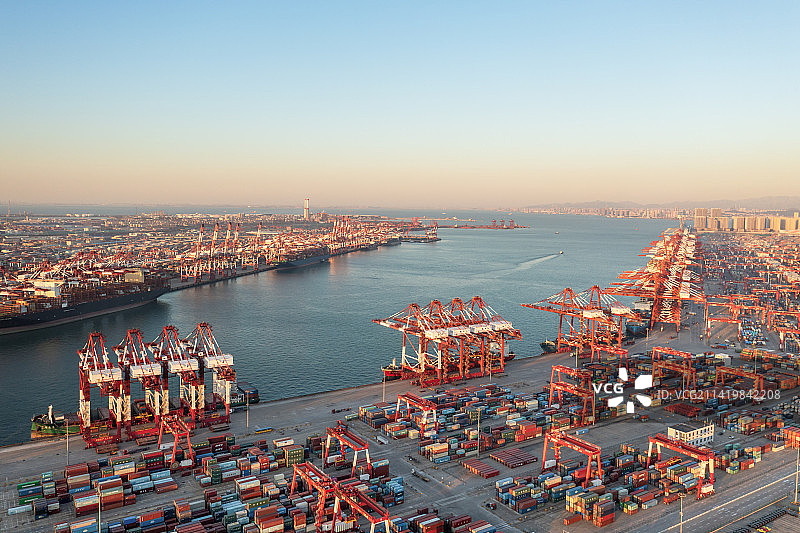 商用集装箱码头图片素材