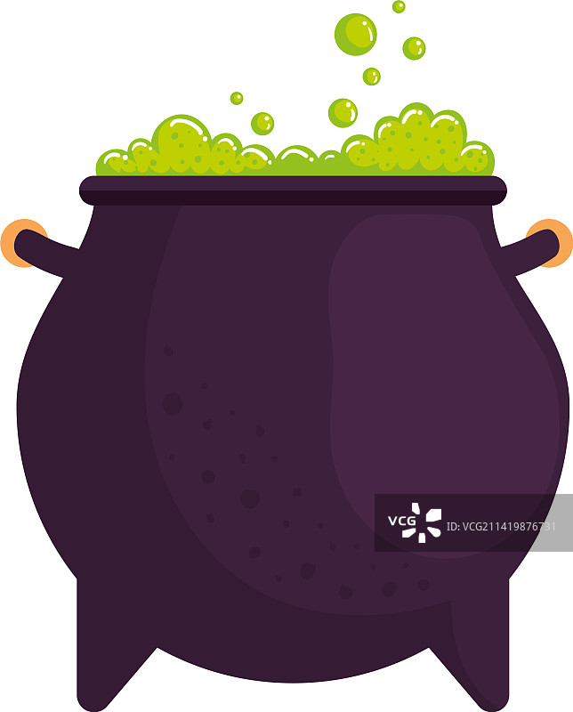 带有药水的女巫大锅图片素材