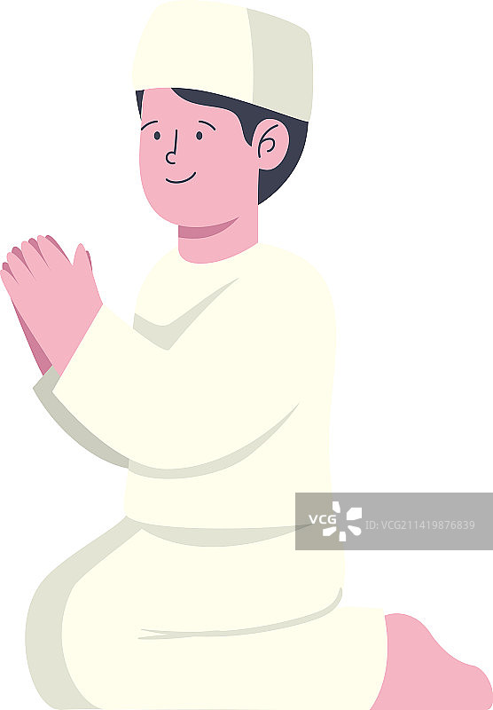 穆斯林男子祈祷图片素材