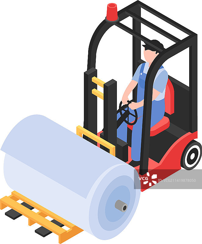 纺织厂叉车场景图片素材