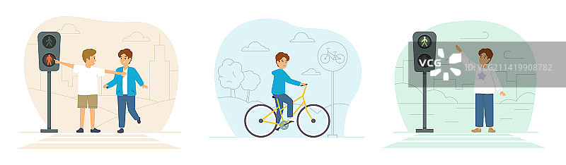 道路规则组合图片素材