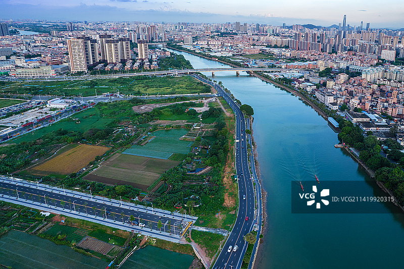 广东省东莞市万江城市风光图片素材