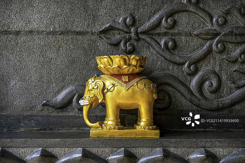 四川乐山市大佛禅院图片素材