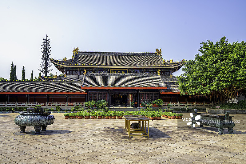 四川乐山市大佛禅院图片素材