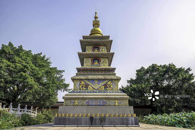 四川乐山市大佛禅院图片素材