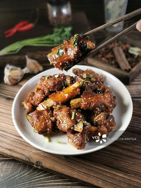 糖醋排骨 原图 全图片素材
