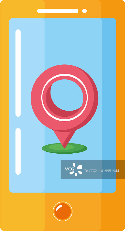 带有GPS应用的智能手机图片素材