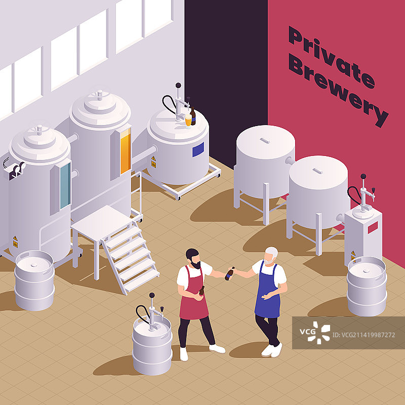 私人啤酒厂业务组合图片素材