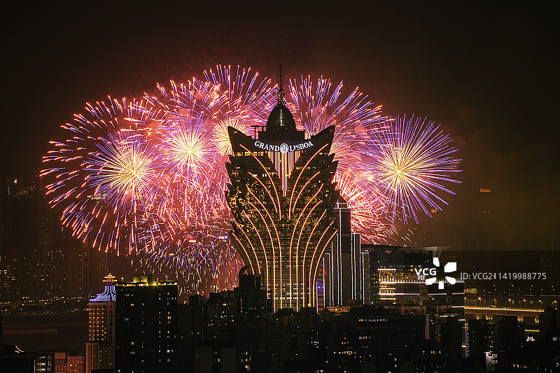 澳门烟花图片素材