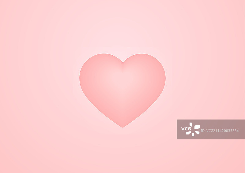 一颗粉色桃心图片素材