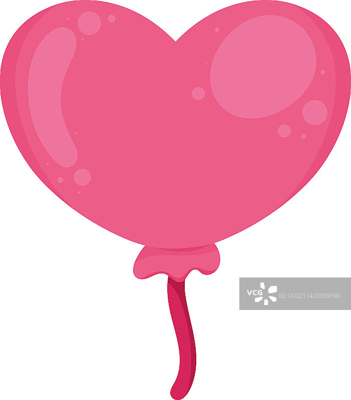 心形氦气球图片素材