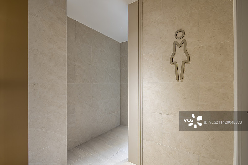 现代建筑室内空间女厕所图片素材