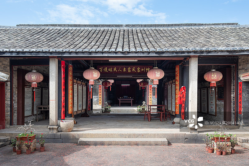 广东梅州客家古城百侯古镇图片素材