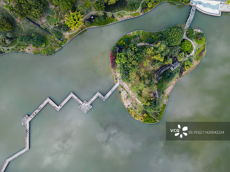 广东省梅州市大埔县湖寮县城风景航拍图片素材