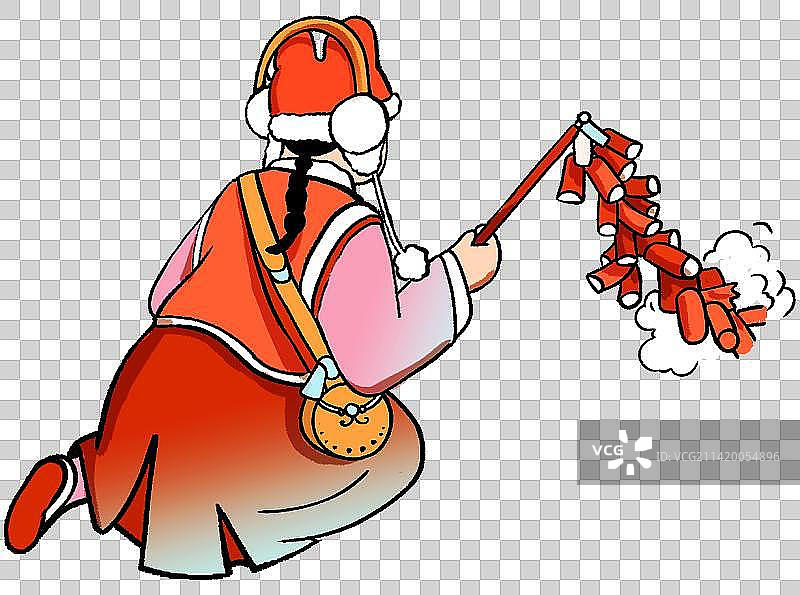 放鞭炮的小孩图片素材