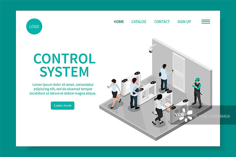 控制系统着陆页图片素材