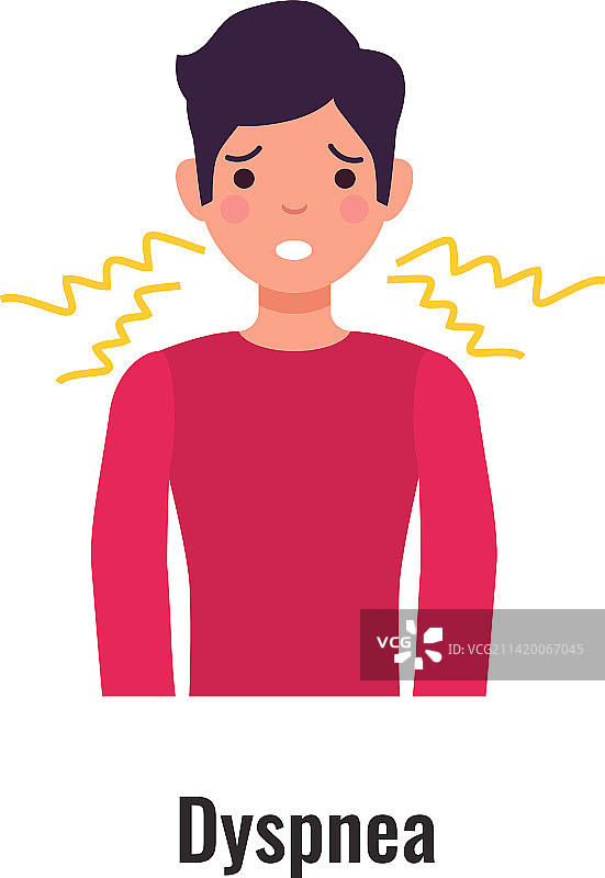 哮喘症状图片素材