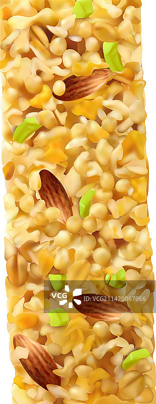 逼真麦片棒图片素材