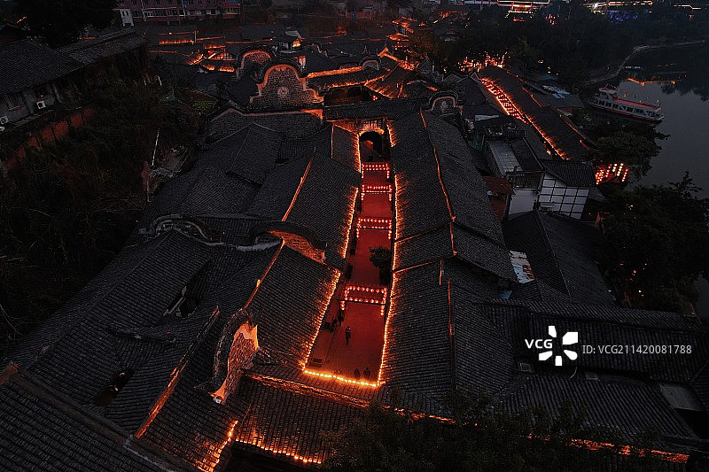 仙市古镇图片素材