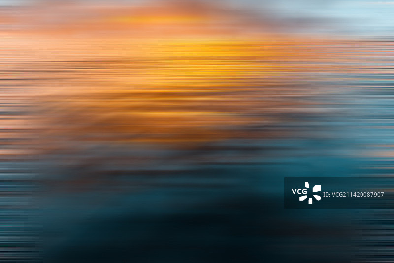 海上日出慢门图片素材