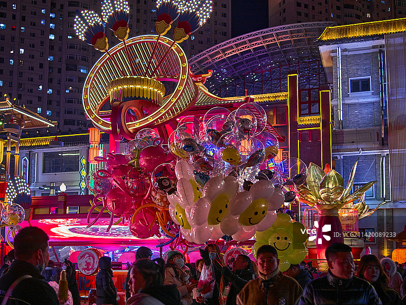 沈阳北市场庙会中国传统灯会图片素材