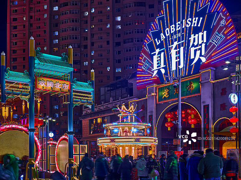 沈阳北市场庙会中国传统灯会图片素材