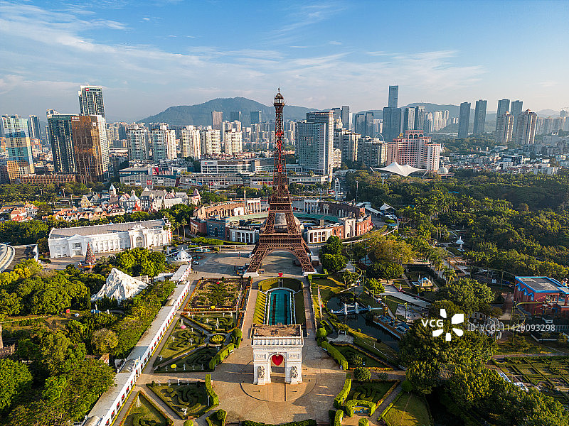 深圳世界之窗埃菲尔铁塔图片素材