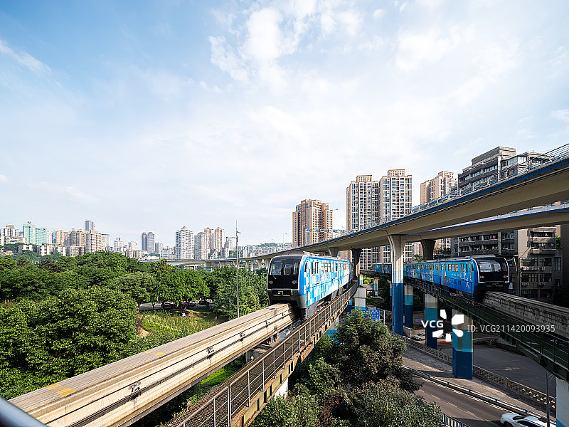 重庆市华新街轻轨站图片素材