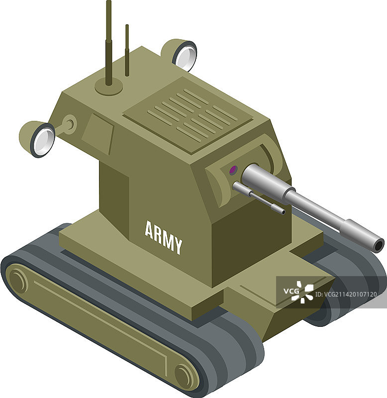 军用机器人图标图片素材