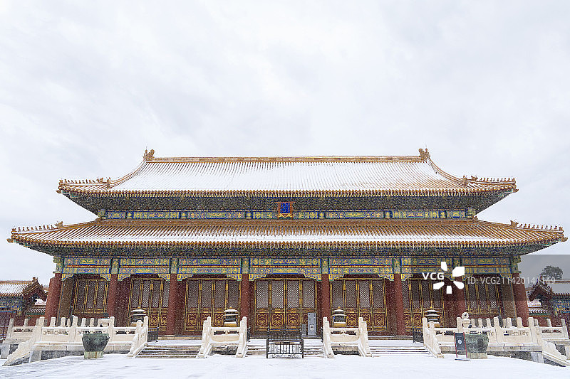 北京故宫慈宁宫雪景图片素材