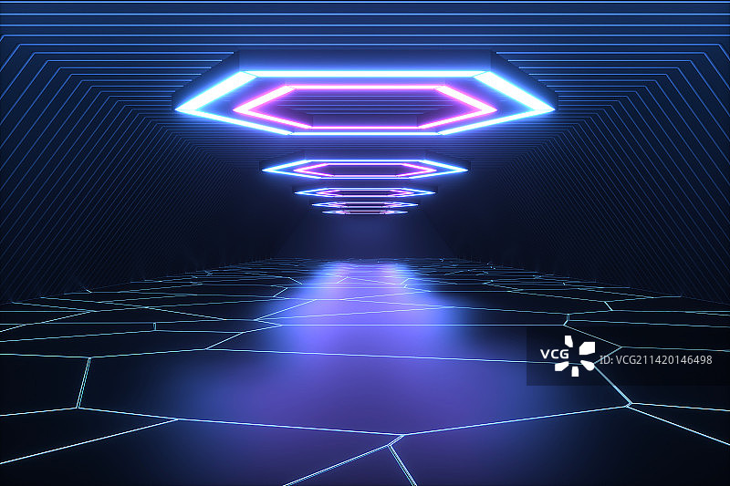 3D科技概念背景图图片素材