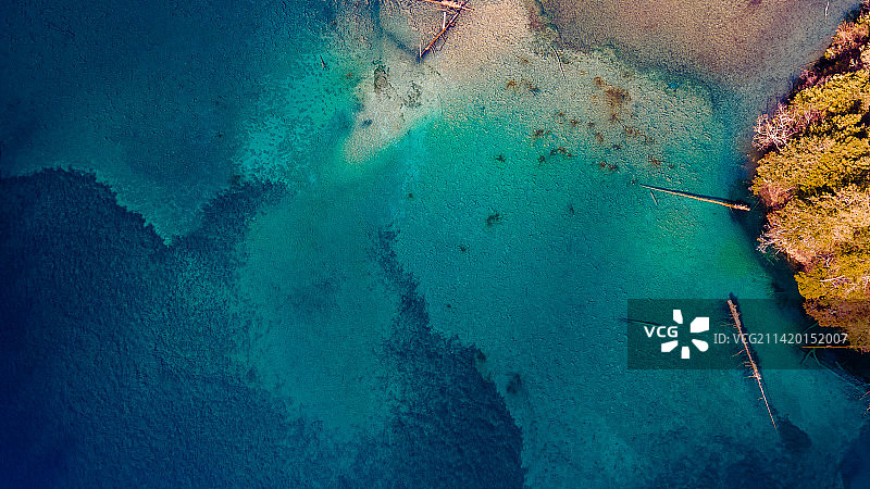 九寨沟镜湖图片素材