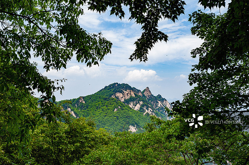 河南平顶山尧山风景区天书廊图片素材