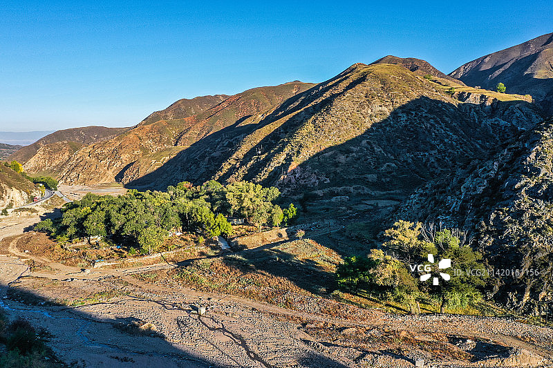 雁门关丛山峻岭图片素材