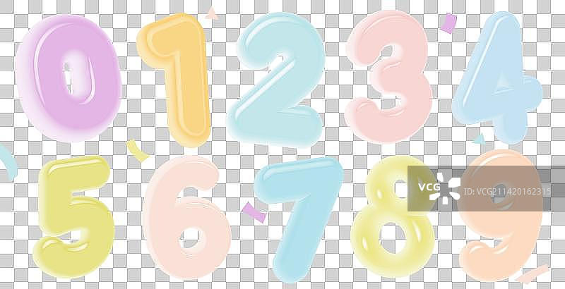 果冻3D艺术数字插画元素图片素材