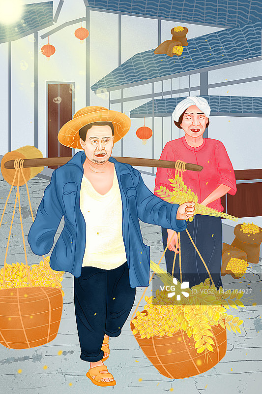 芒种插画图片素材