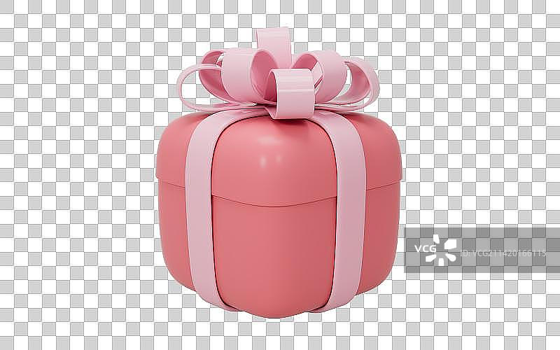 粉色的礼物盒3D渲染图片素材