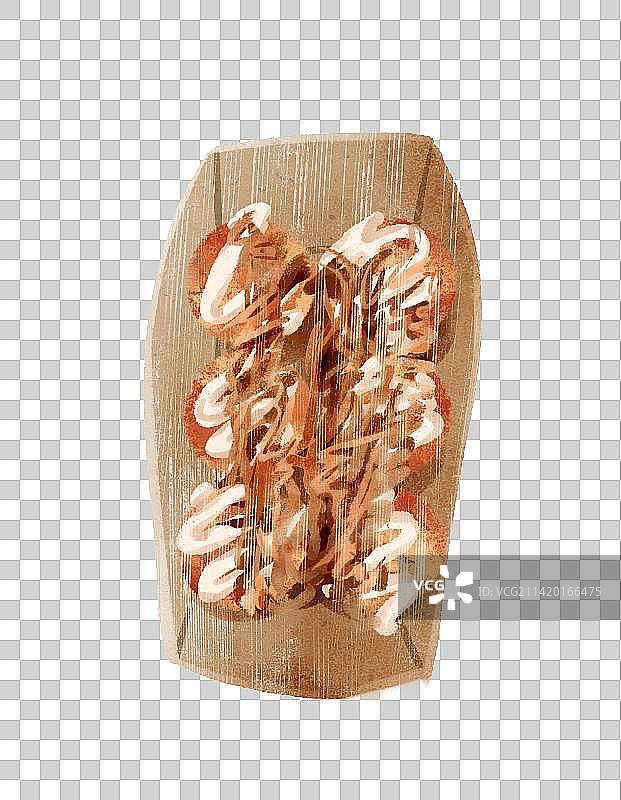 章鱼小丸子插画元素图片素材