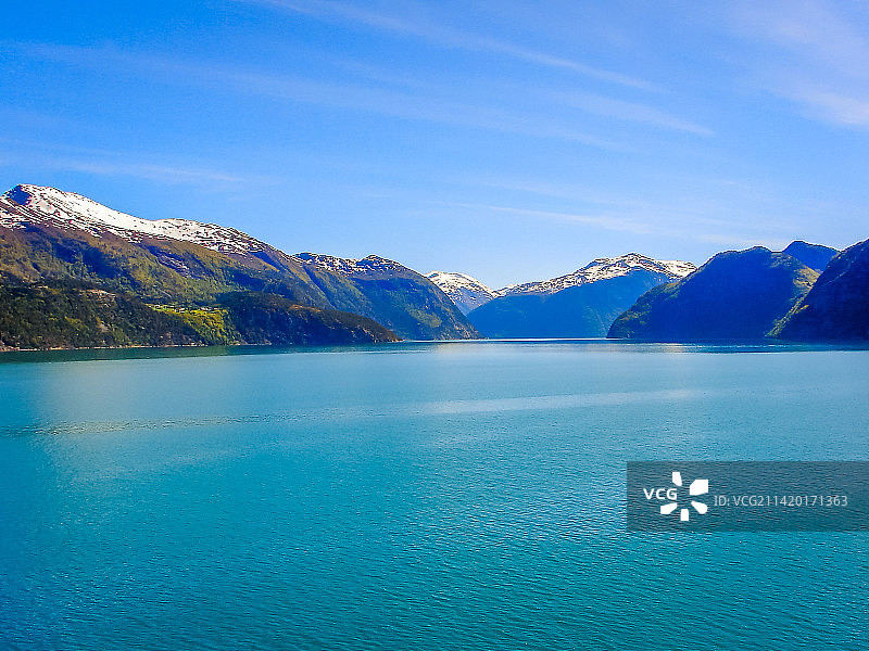 挪威盖朗厄尔峡湾的田园风光图片素材
