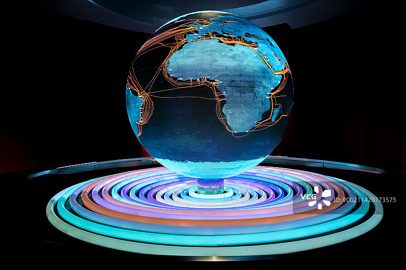 室内地球模型图片素材
