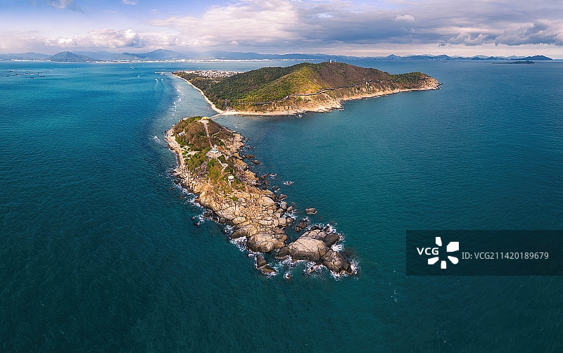 航拍三亚西岛海洋风光图片素材