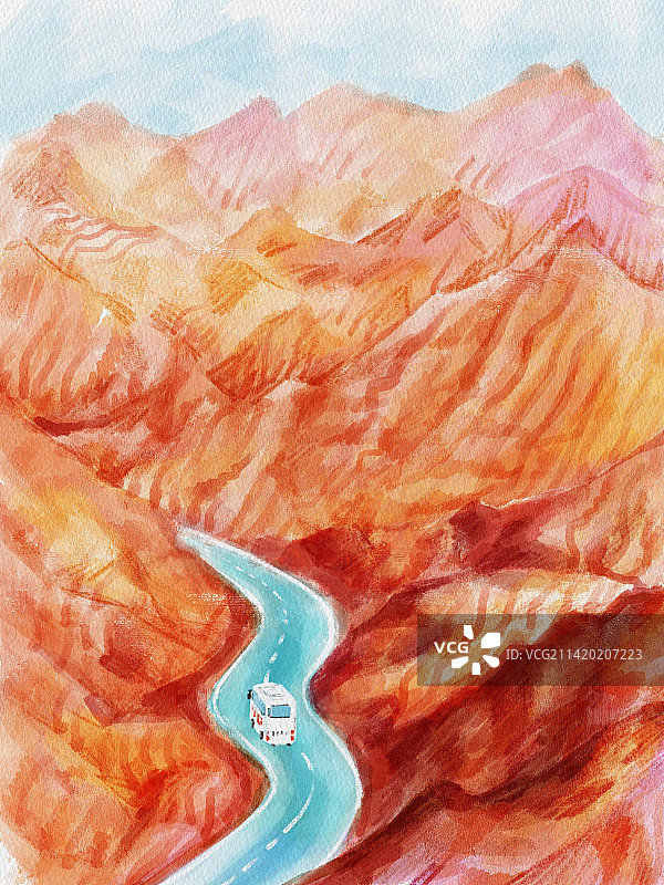 丹霞地貌图片素材