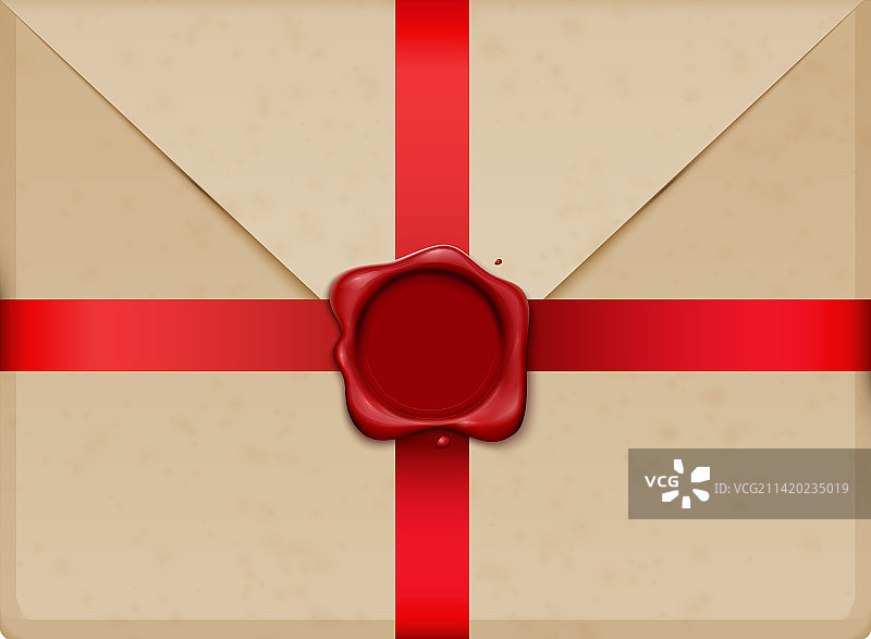 蜡封信封图片素材