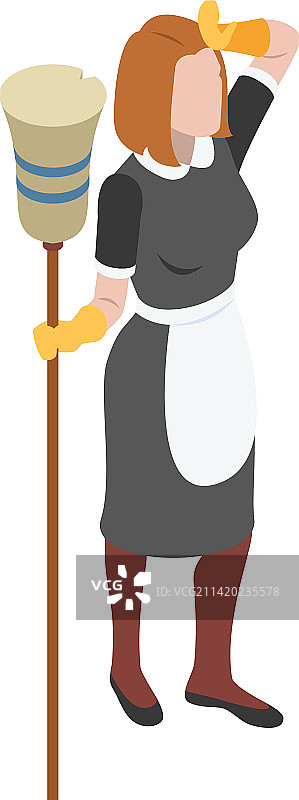 2.5D家政服务员图片素材