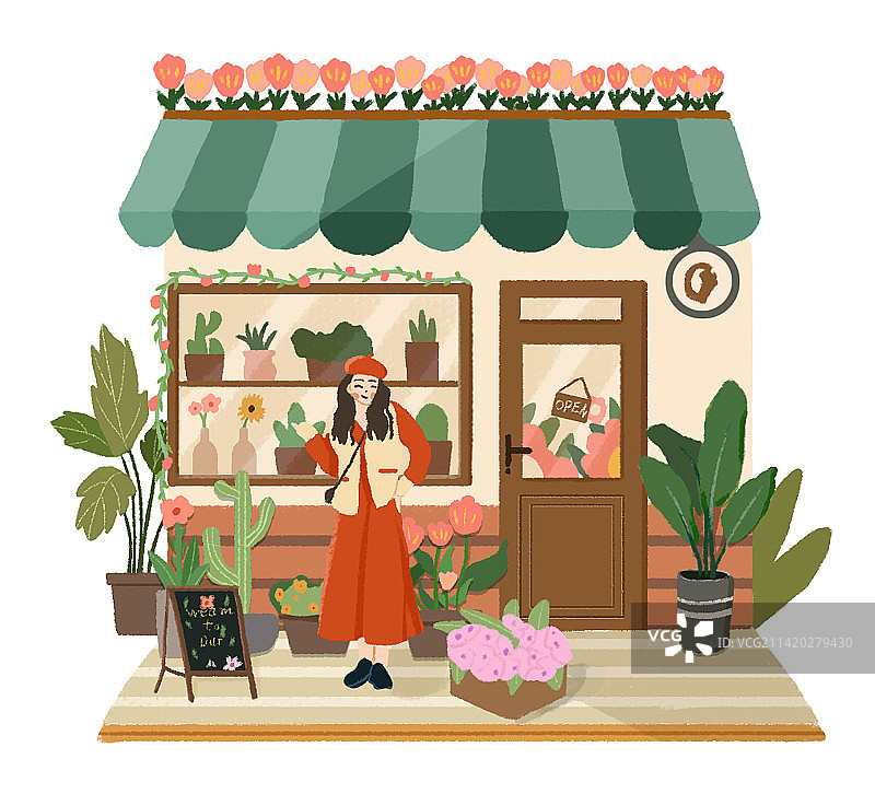 森系花店图片素材