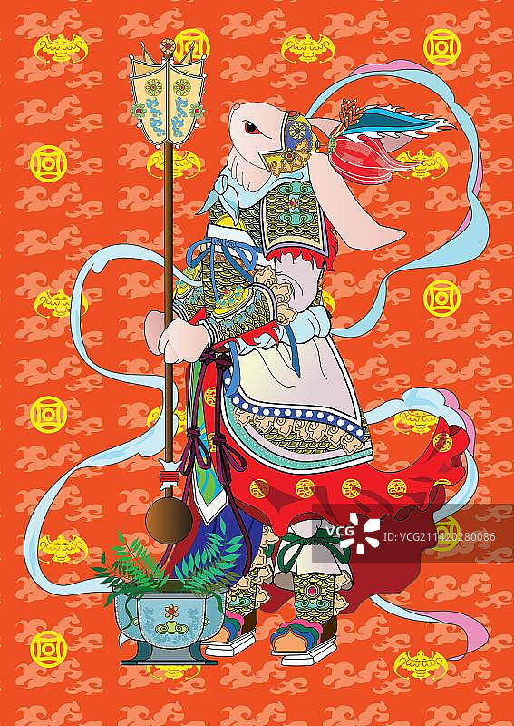 捣药兔神仙图片素材