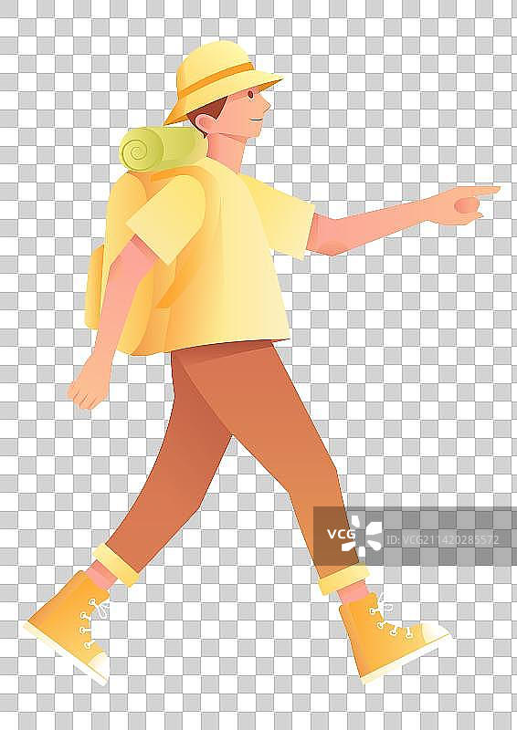 人物男生旅游出行免扣元素图片素材