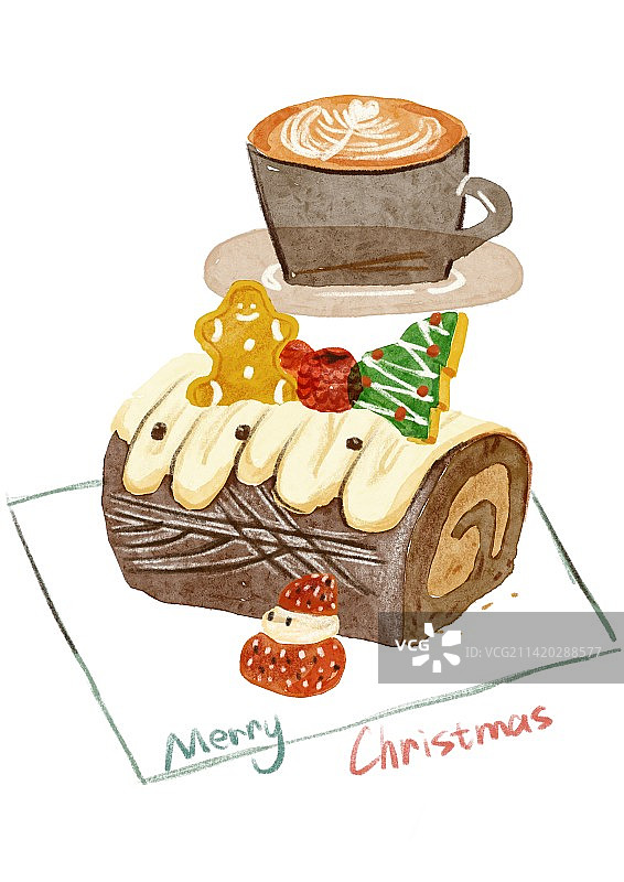 圣诞节甜品图片素材